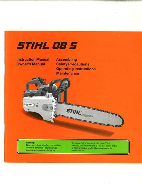 stihl chain saw manual pdf manual